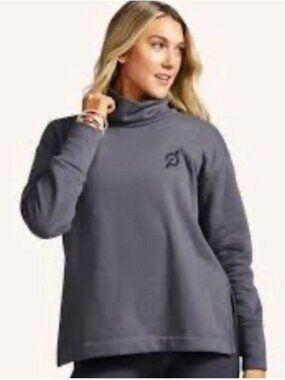 Peloton Gray Cowl Neck Pullover